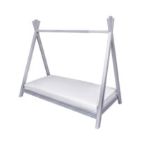 Wooden Teepee Toddler Bed Grey