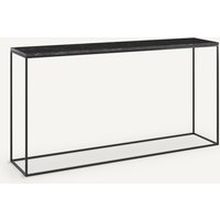 Mahaut XL Marble & Metal Console Table