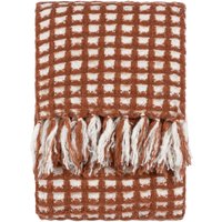 furn. Toasty Waffle Throw - Red - Size 130 cm x 180 cm